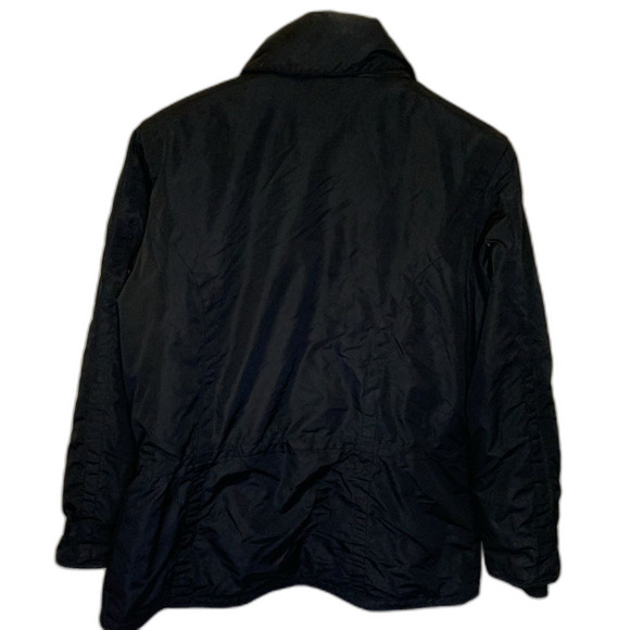 Obermeyer Vintage Retro Black Ski Snowboard Winter Parka Coat Size 16 - Picture 3 of 15